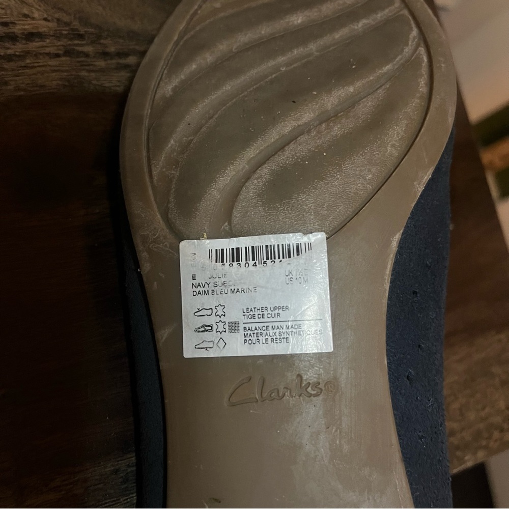 Clarks Blue Casual Flats - Picture 6 of 9